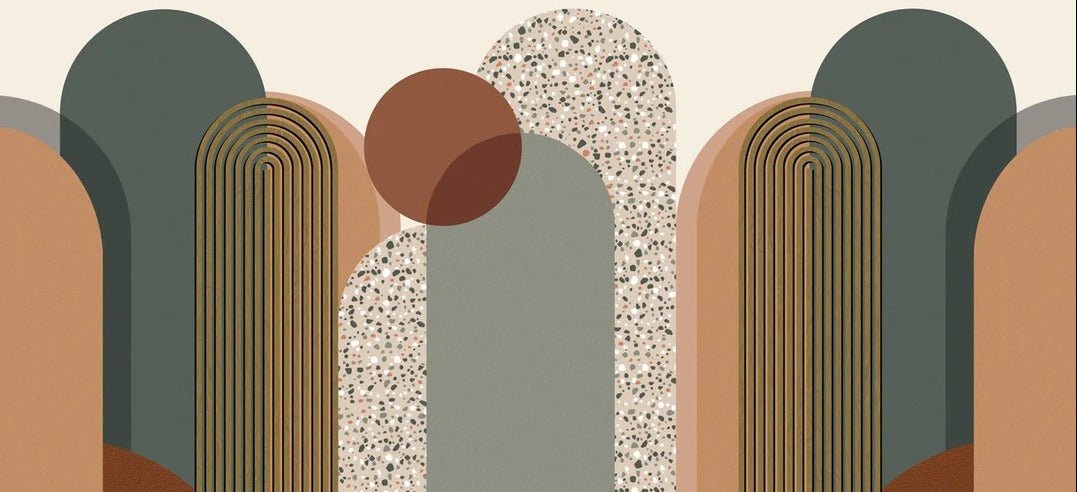 Art deco graphic wallpaper