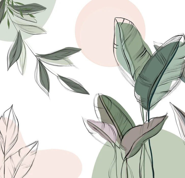 Panoramic green wallpaper