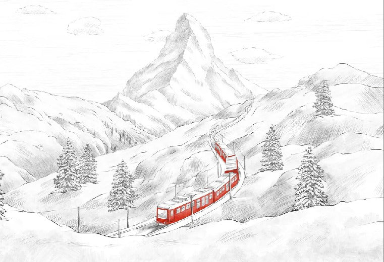 Panoramic wallpaper Mont Cervin