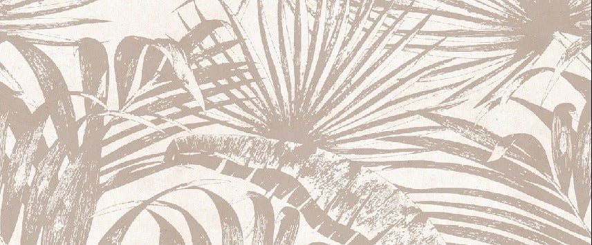 Monochrome jungle leaf wallpaper