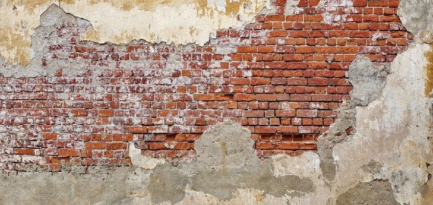 Broken brick bistro wallpaper