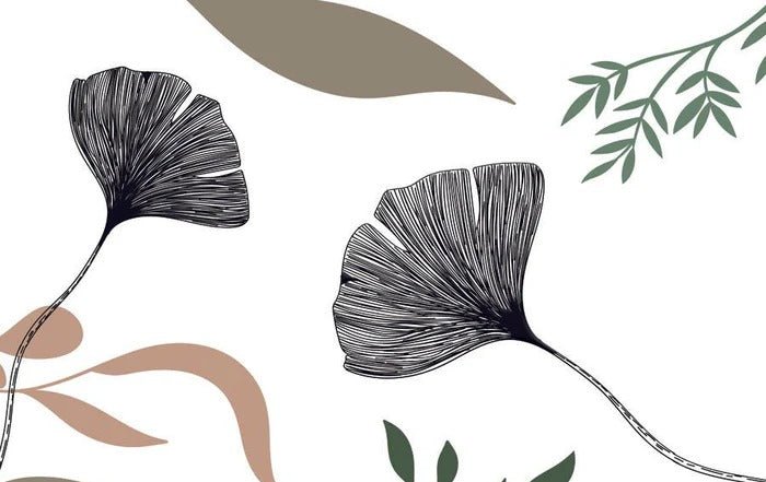 Floral artist ginkgo wallpaper