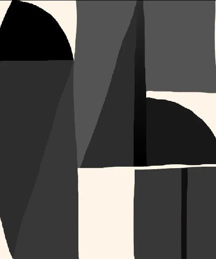 Memphis style black wallpaper