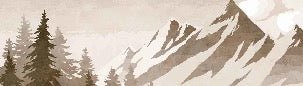 Vintage sepia-toned fir and mountain wallpaper