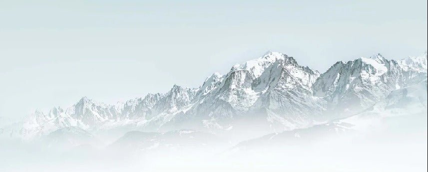 Mont Blanc in the mist wallpaper