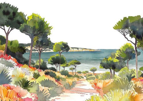 Summer air panoramic wallpaper