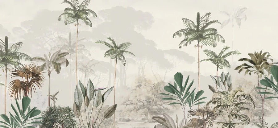 Papier peint panoramique jungle eden vert, XXL, tendance