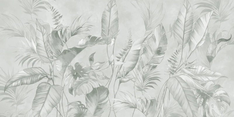 Elegant jungle sage wallpaper