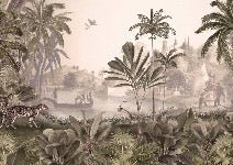 Jungle haven leopard wallpaper