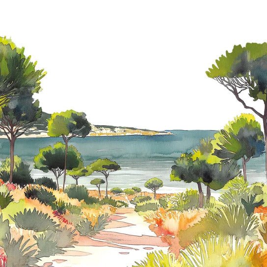 Panoramic summer air wallpaper