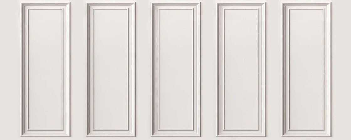 Haussmanian panoramic molding wallpaper