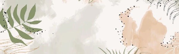 Panoramic vegetal watercolor wallpaper