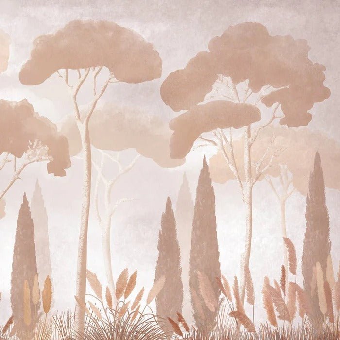 Sepia cypress pine wallpaper