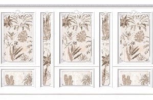 Haussmann vegetal molding wallpaper
