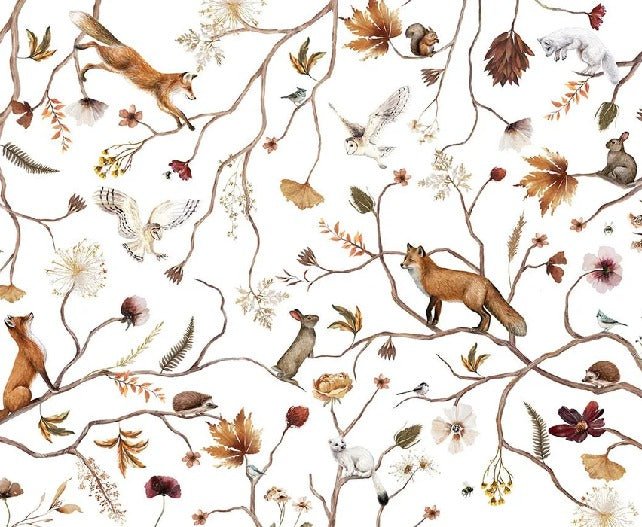 Children's forest adventure wallpaper