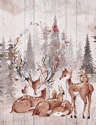 Children's bedroom wallpaper douces biches