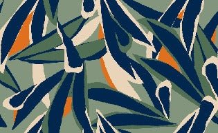 Panoramic plant sketch wallpaper