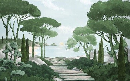 Wallpaper stroll through the green creeks