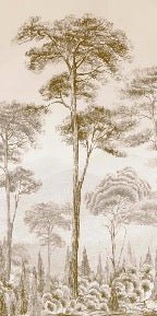 Sepia pinewood nature wallpaper