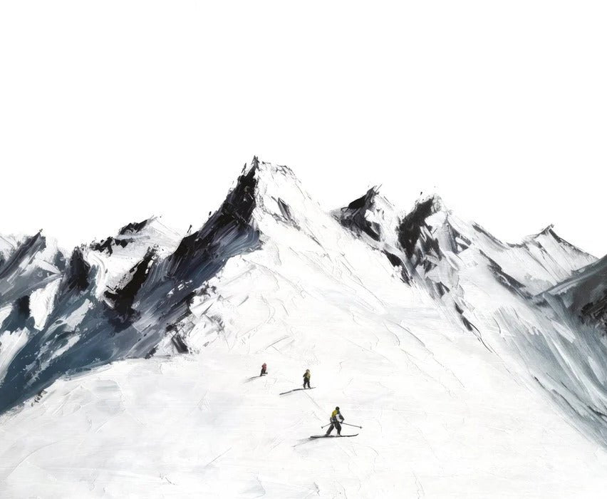 Papier peint ski alpinisme en montagne, XXL, tendance