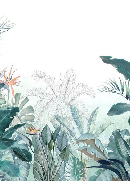 Quintessential tropical panoramic wallpaper