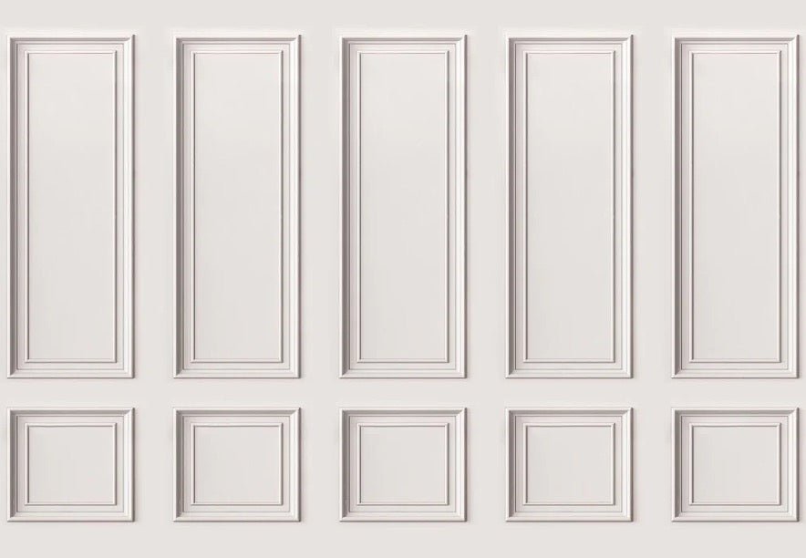 Haussmanian panoramic molding wallpaper