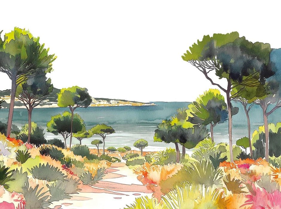 Summer air panoramic wallpaper