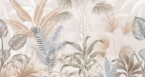 Terracotta jungle panoramic wallpaper