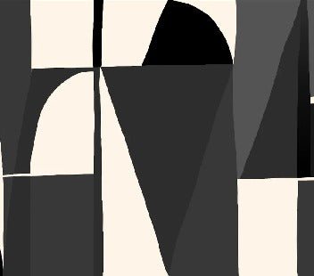 Memphis style black wallpaper