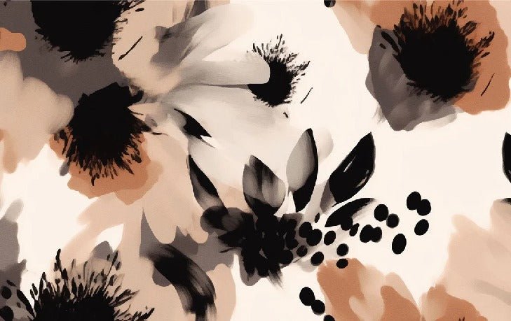 Papier peint fleur hypnotique, XXL, tendance