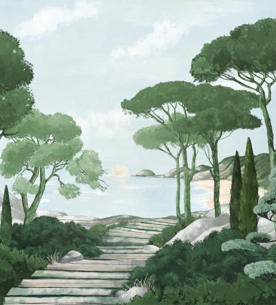 Wallpaper stroll through the green creeks