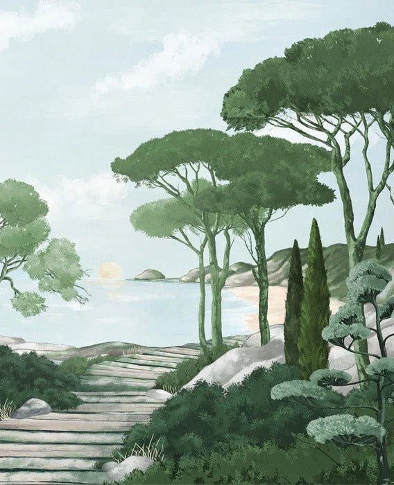 Wallpaper stroll through the green creeks