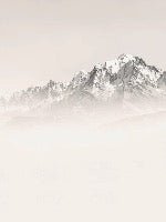 Mont Blanc in sepia mist wallpaper
