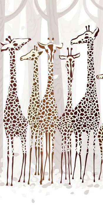 Elegant Giraffes wallpaper