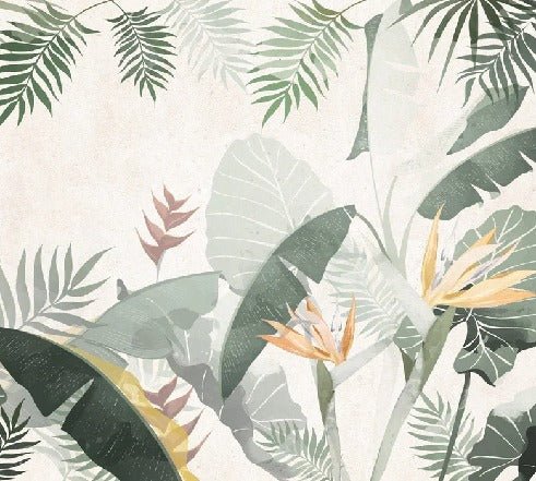 Yellow green custom-made wallpaper