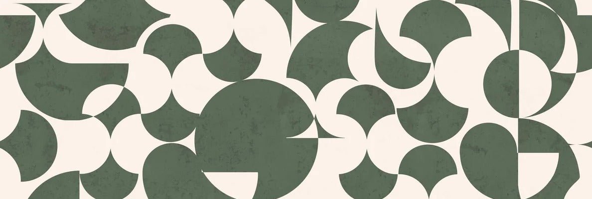 Retro graphic green wallpaper