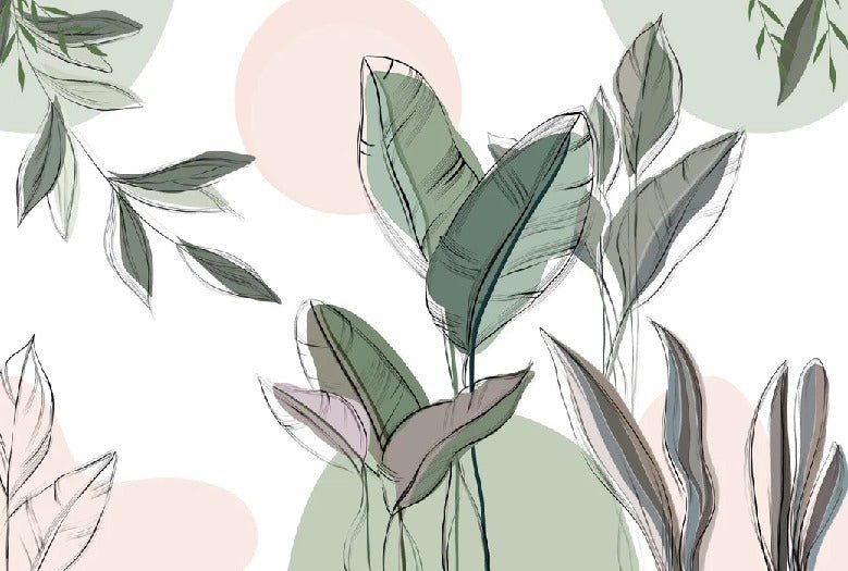 Panoramic green wallpaper