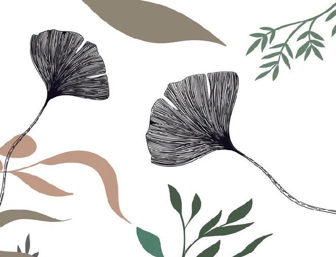 Floral artist ginkgo wallpaper