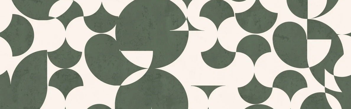 Retro graphic restaurant wallpaper