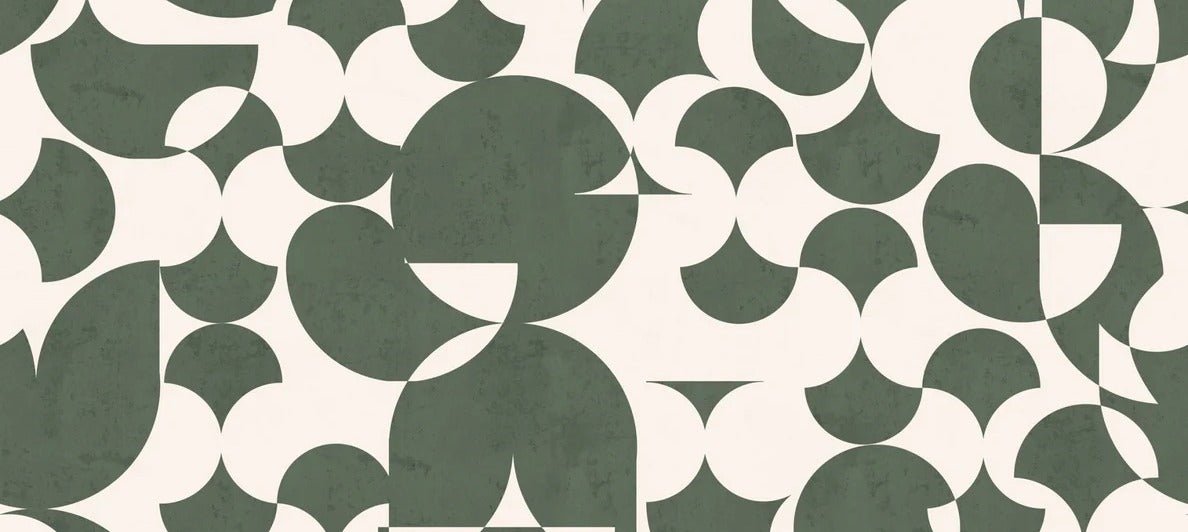 Retro graphic restaurant wallpaper