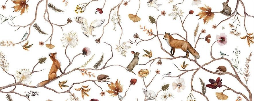 Children's forest adventure wallpaper