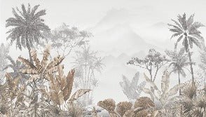 Tropical sepia wallpaper