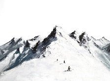 Papier peint ski alpinisme en montagne, XXL, tendance