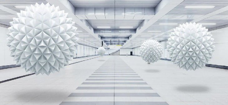 Trompe l'oeil 3D tendance in the air wallpaper