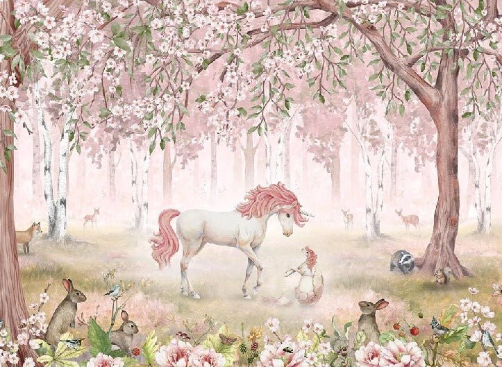 Pink fairy unicorn wallpaper