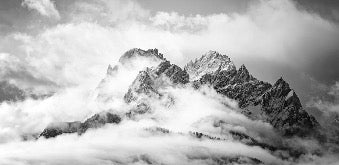 Dolomites peak panoramic wallpaper