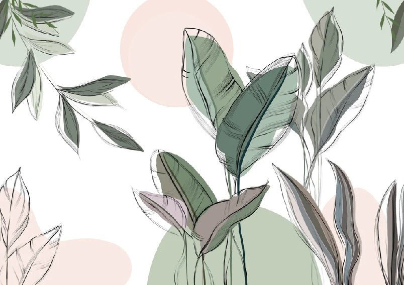 Panoramic green wallpaper