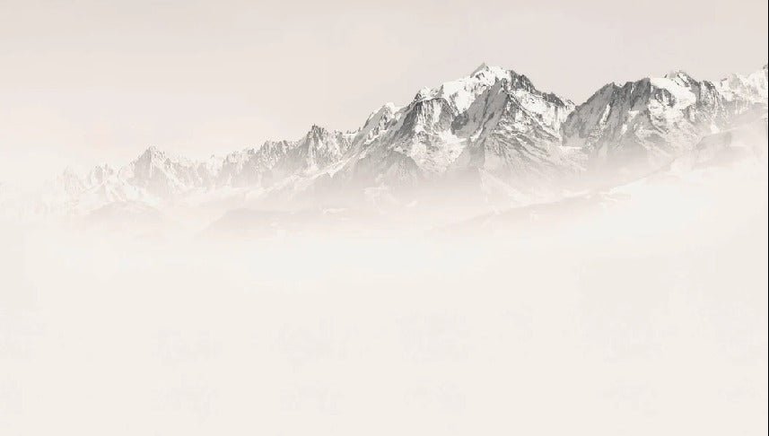 Mont Blanc in sepia mist wallpaper