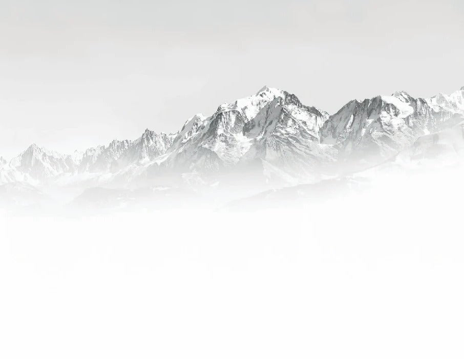 Mont Blanc in the mist black and white wallpaper