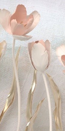 3D Tulips panoramic wallpaper